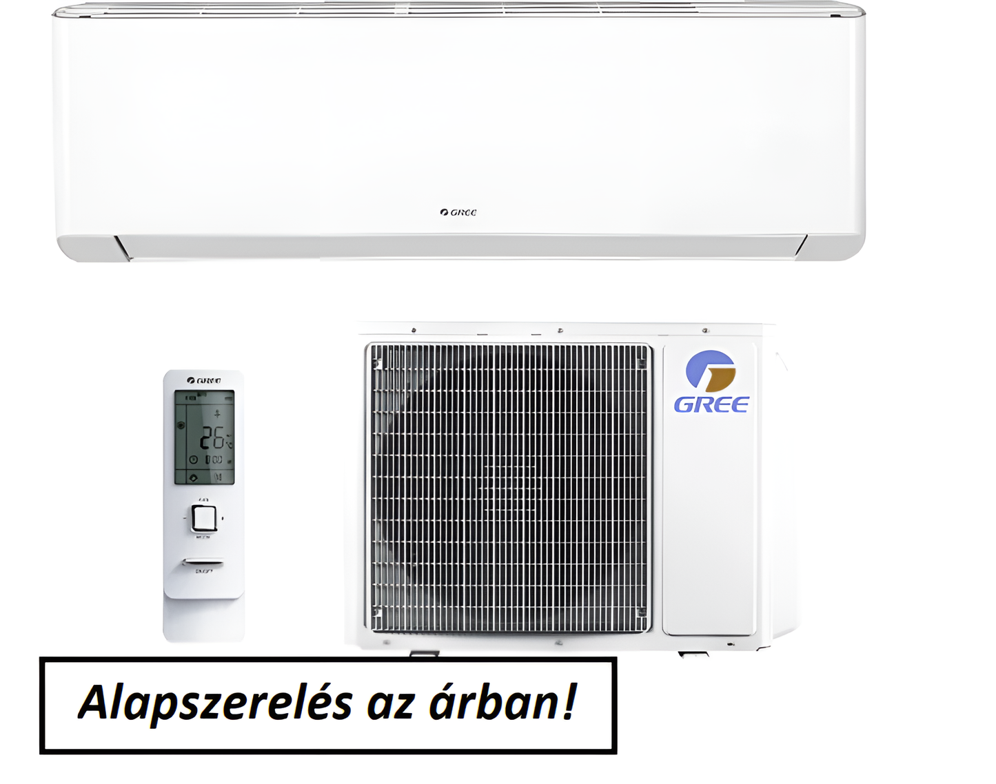 Gree Amber Royal 3.5 KW TELEPÍTÉS AZ ÁRBAN!