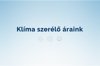 legyen egy olyan szöveg, hogy "Klíma szerlő áraink" szöveg